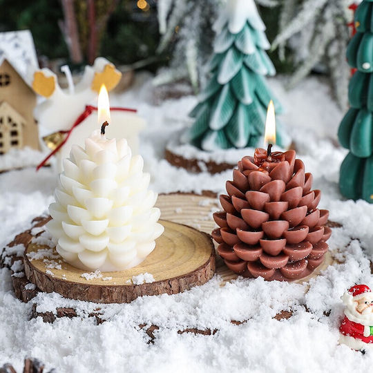 Alista Home Weihnachtskerze Grün 7x6,5cm