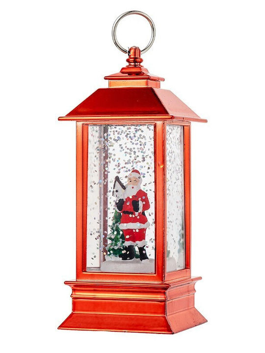 Alista Home Lumânare De Crăciun Lampion Din Plastic Roșu Cu Baterii 13x5.3cm