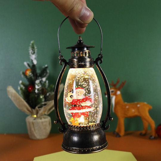 Alista Home Christmas Plastic Lantern Green Battery 14x7cm