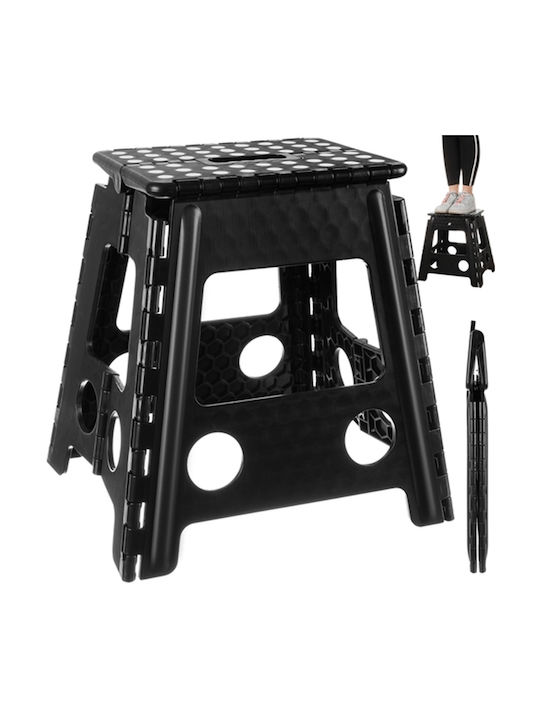 Σκαμνάκι από Πολυπροπυλένιο Black 40x22x19cm Σκαμνάκι από Πολυπροπυλένιο Black 40x22x19cm