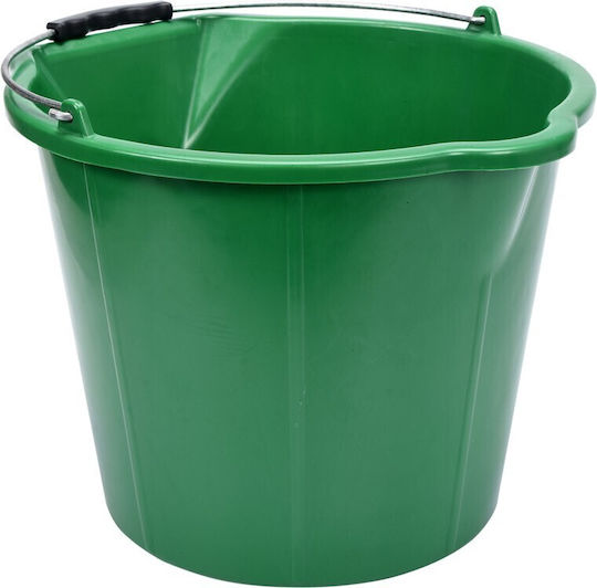 Flo Plastic Mop Bucket With 15lt Capacity Green
