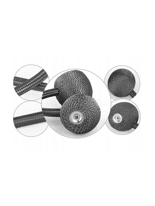 Tie-Back Magnetic Negru 2 Bucăți