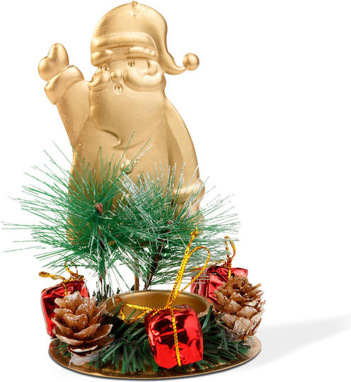 Weihnachtskerzen Kunststoff Kupfer Kerzenleuchter 13x8cm