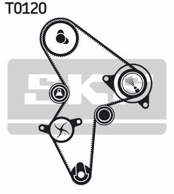 Skf Vkmc 03121 Water Pump Timing Belt Set