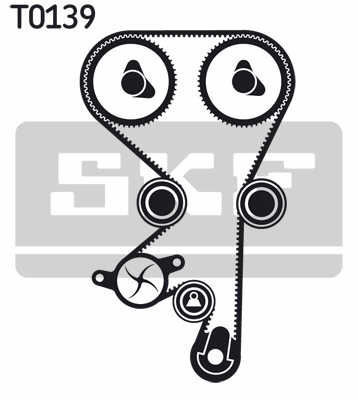 Skf Vkmc 05140 Water Pump Timing Belt Set