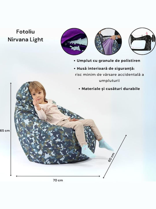 Beanbag Multicolor 70x60x65 cm