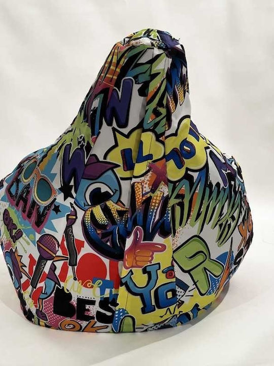 Kinderstuhl Mehrfarbiger Puf-G-NL-TEXP-URB 70x60x65cm