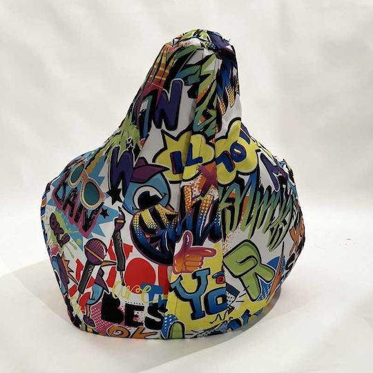 Beanbag Multicolor 70x60x65 cm