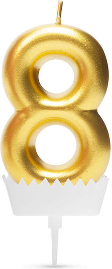 Cake Candles Number 8 Size 6x3 Cm