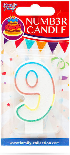 Cake Candle 7 Cm 9 Birthday Party Gift Household