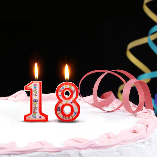 Cake Candle Size 6.5x4 Cm Number 9