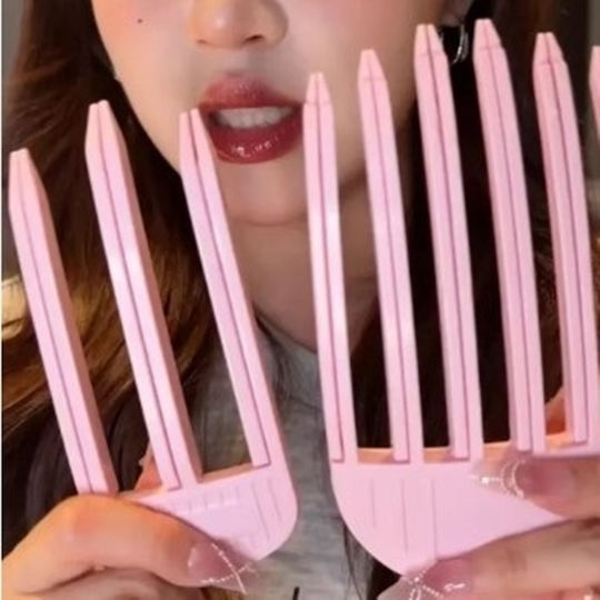 Clip-type Root Bangs Volume Clip 6 Teeth Pink