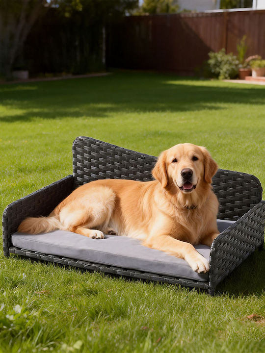 Relaxdays Hundebett Couch Grau 38x49cm