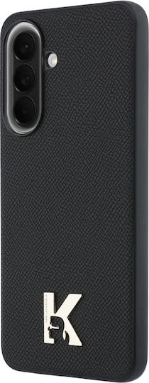 Karl Lagerfeld Logo Rückseite Umschlag Synthetisches Leder / Kunststoff / Silikon Schwarz (Galaxy A57)