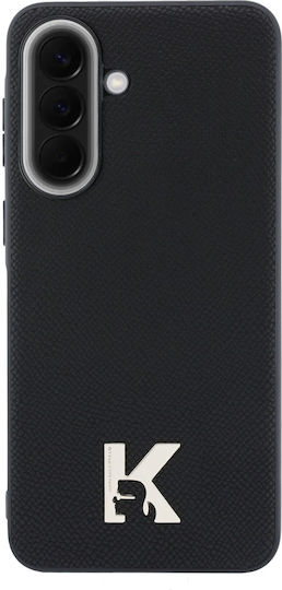 Karl Lagerfeld Logo Rückseite Umschlag Synthetisches Leder / Kunststoff / Silikon Schwarz (Galaxy A57)