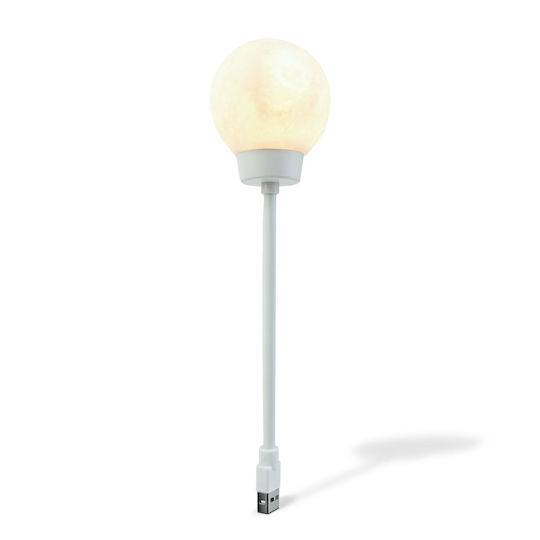 Lampă Led Moon Usb Lumină Ambientală Alb Cald Decorativă 3d 0.2w