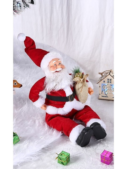 Plüsch Dekorativer Weihnachtsmann Stoff 55x23cm