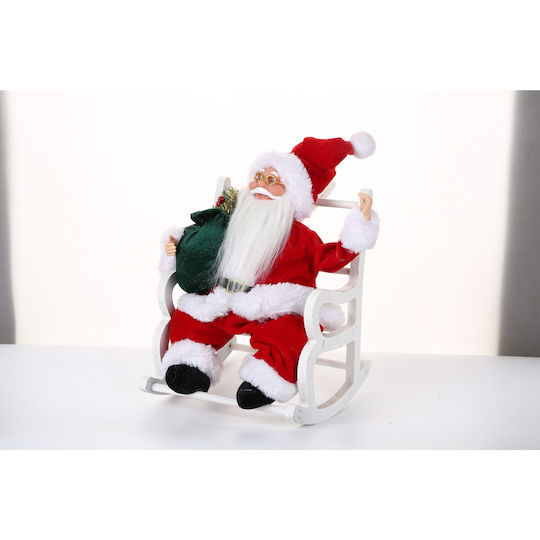 Plush Decorative Christmas Santa Fabric 30x18cm