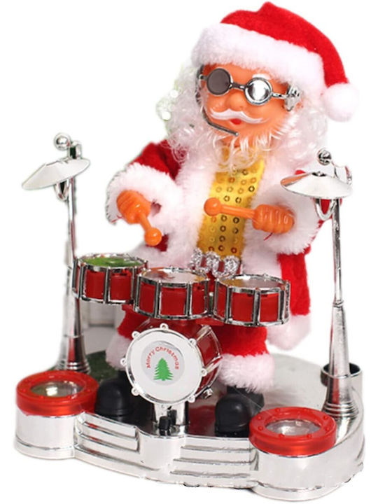Dekorativer Weihnachtsmann mit Musikalisch Roter 20x17cm