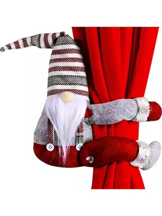 Moș Crăciun Decorativ Roșu Din Țesătură 42x27x7cm