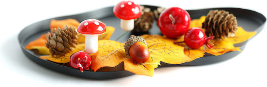 Herbstdekoration Set Laub Kiefernzapfen Kürbis 4 Designs