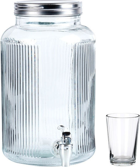 Vilde Getränkespender Glas mit Zapfhahn 6,2 lt