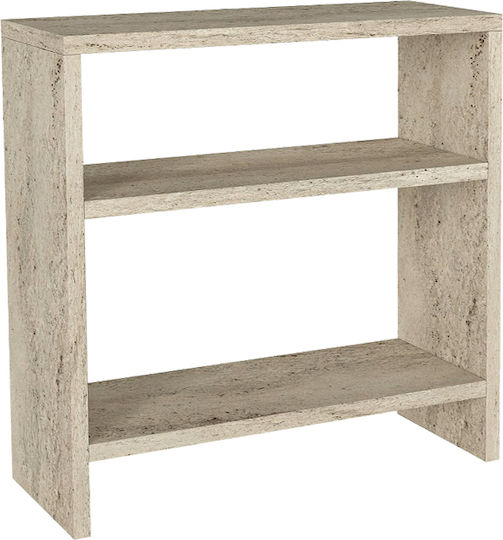 Правоъгълна Странична Маса Silvanus Дървена Travertine М51xШ17.5xВ49см