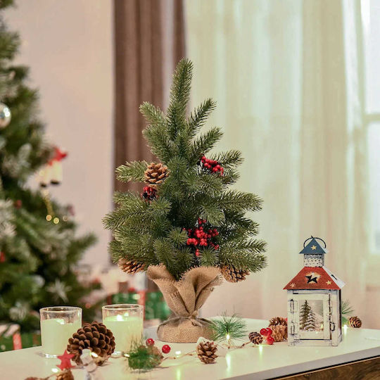 Mini Künstliche Weihnachtsdekorationen mit Bäumen 55 Zweige 50 cm Pako 830-386