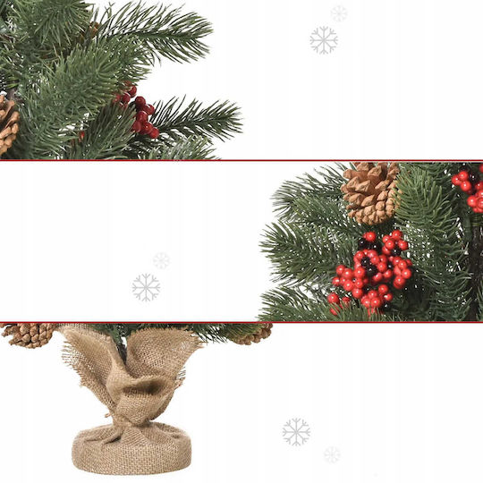 Mini Künstliche Weihnachtsdekorationen mit Bäumen 55 Zweige 50 cm Pako 830-386