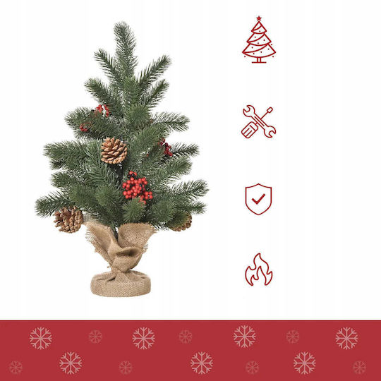 Mini Künstliche Weihnachtsdekorationen mit Bäumen 55 Zweige 50 cm Pako 830-386