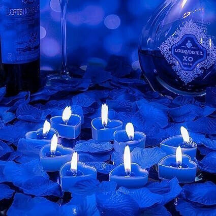 Alista Home Lumânări Mici Aromatice În Culoare Albastră Până La 4 Ore Timp De Ardere 9 Bucăți