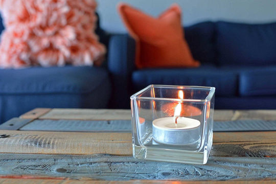 Aura Glass Lumânări Mici Aromatice În Culoare Albă Până La 4 Ore Timp De Ardere 30 Bucăți