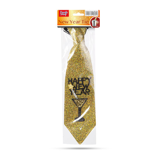 Golden Glitter Weihnachtskrawatte 41 X 11 Cm Festives Zubehör
