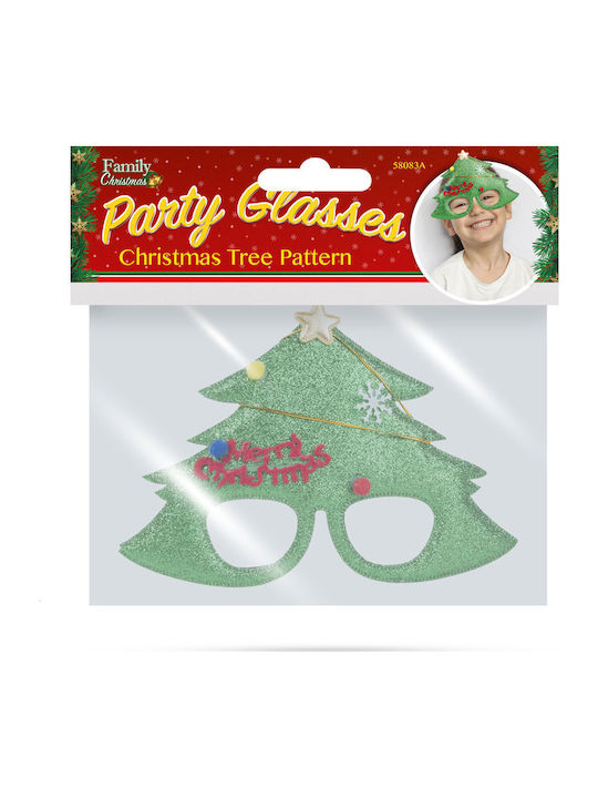 Christmas Party Glasses Christmas Tree Pattern Merry Christmas Plastic 20x15 Cm