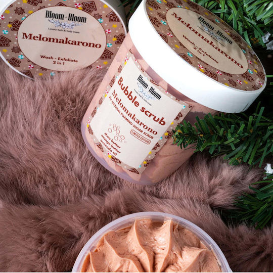 Bubble Scrub Melomakarono 2--1 Αφρόλουτρο & Scrub Mango Butter 280gr
