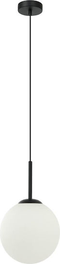 Italux Deckenleuchte Hängelampe Pnd-5578-1s-bk Italux Metall Glas Schwarz Weiß Italux Deckenleuchte Hängelampe Pnd-5578-1s-bk Italux Metall Glas Schwarz Weiß