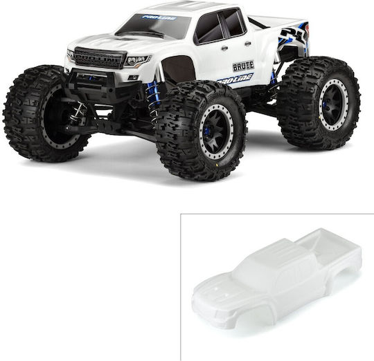 Caroserie Pre-tăiată Body Brute Bash Armură Albă Body Traxxas X-maxx Vopsită