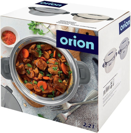 Orion Inox Mittagboxen Isolierte Lunchbox Grau 2lt