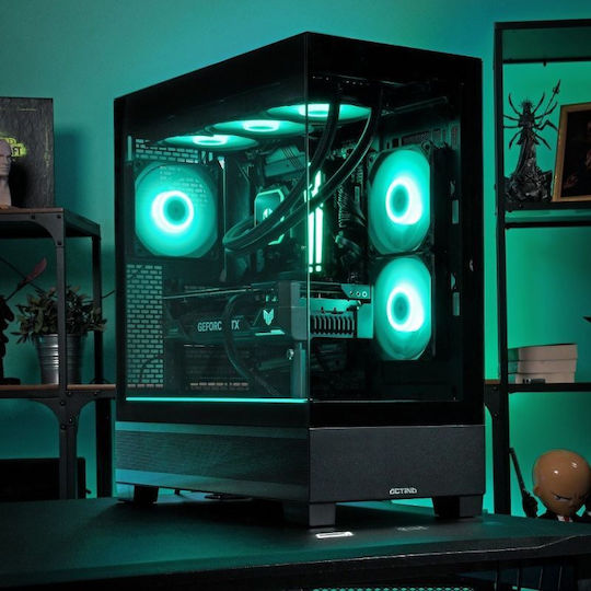 Actina Гейминг Настолен Компютър Ultra 7-270K Плюс 32GB DDR5 1TB SSD GeForce RTX 5070 Ti Без Операционна Система