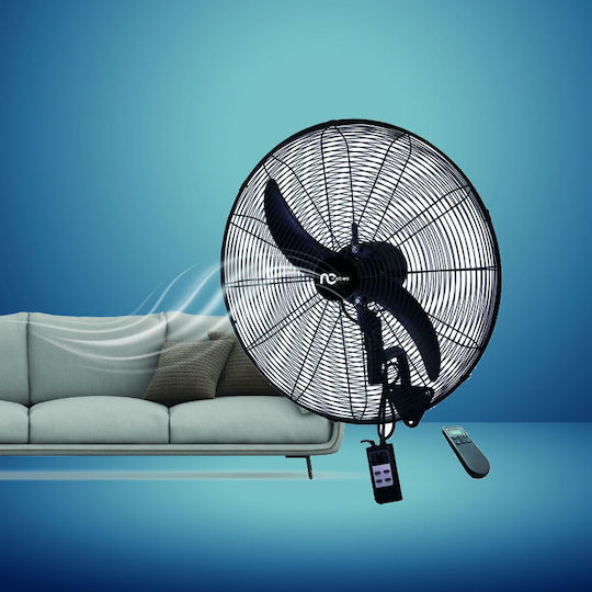 Neotec Industrial Wall-Mounted Fan 160W 50cm Diameter with Remote Control