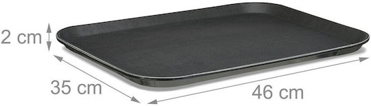 Relaxdays Пластмасов Сервиращ Диск 46x35x35см 2 Бройки