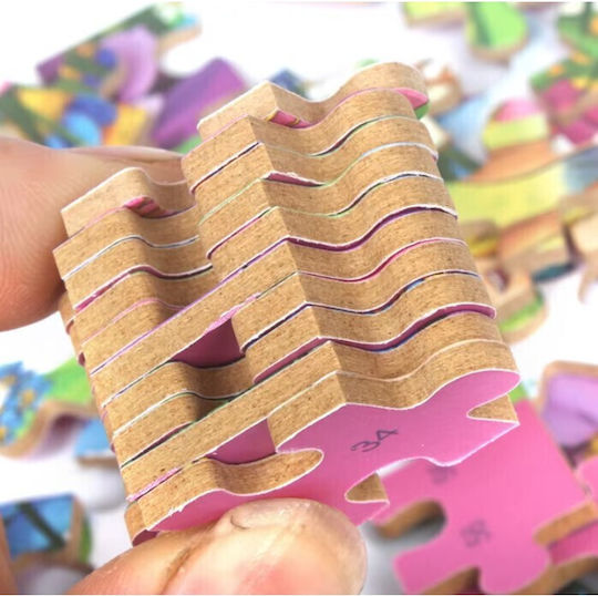 Puzzle Pentru Copii Din Lemn Pentru 3+ Ani 60 Piese Alista Home