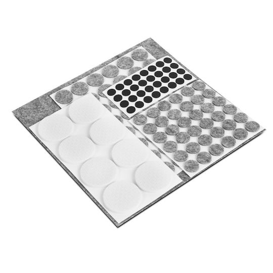 Alista Home Möbelschutz Filz Quadratische mit Aufkleber 200x200mm 125 Stück