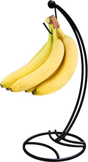 Relaxdays Metallic Black Fruit Bowl 33.5x15cm