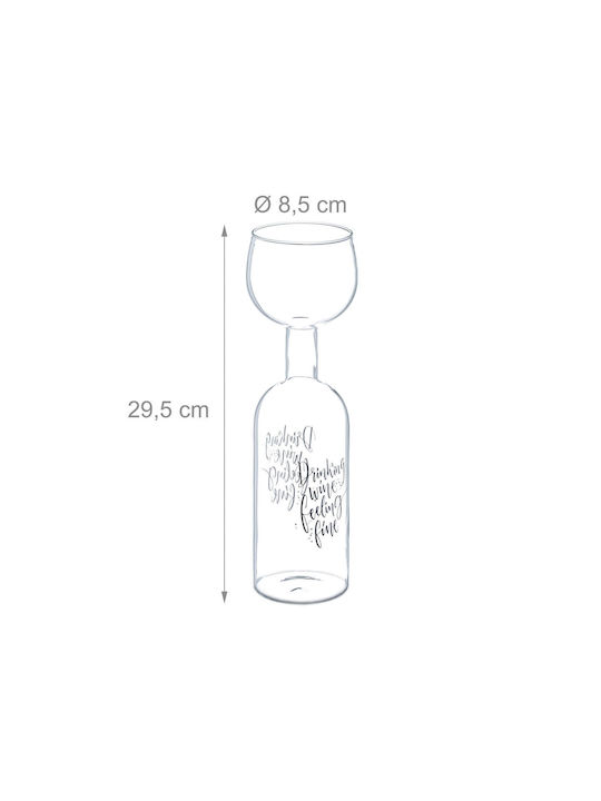 Relaxdays Μπουκάλι Γυάλινο Διάφανο 750ml