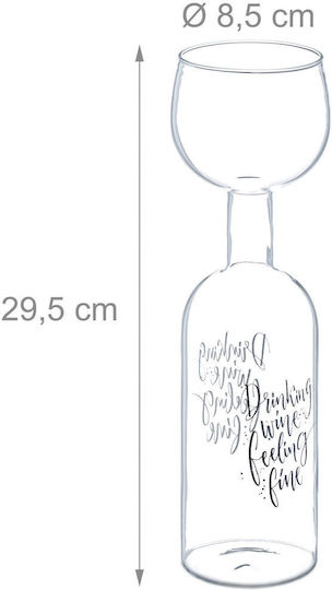 Relaxdays Sticlă Transparentă 750ml
