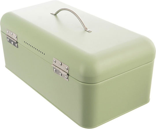 Orion Bread Box with Lid Metallic Green 42.5x23x20cm