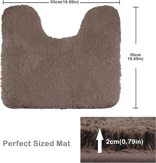 Rutschfest Badematte Mikrofaser Toilettenform U 6737