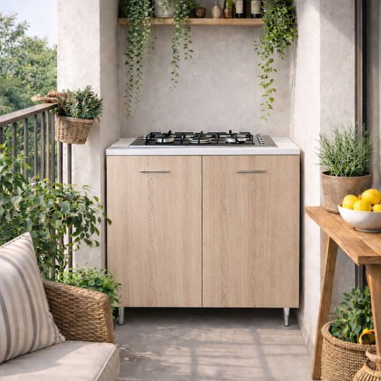 Shally Dogan Stainless Steel Charcoal Grill 85x85cm