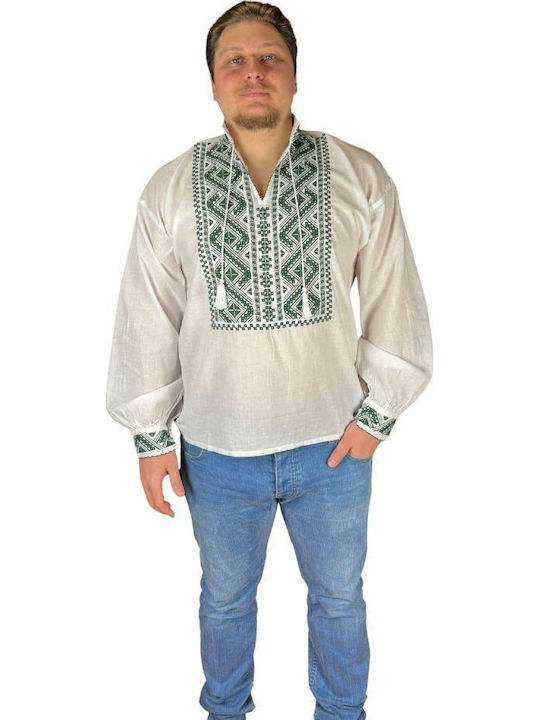 Bluza White Crystal/olive